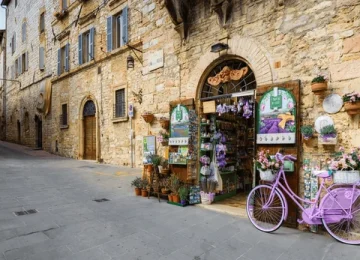 Medieval streets of Assisi on a private tour from Rome