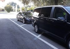 Private car arriving at Civitavecchia cruise port terminal