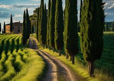 minimalist photorealistic road