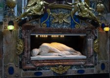 Ancient Roman catacombs underground
